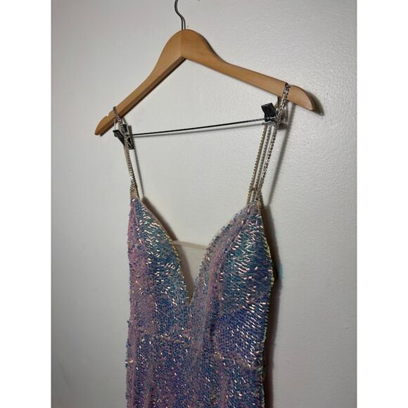 Glamorous Sequin Maxi Dress - Pink and Purple - Picture 3 of 6
